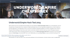 Desktop Screenshot of hackunderworldempires.wordpress.com