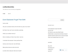 Tablet Screenshot of cottonbombs.wordpress.com