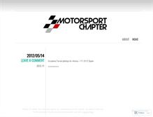 Tablet Screenshot of motorsportchapter.wordpress.com