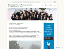 Tablet Screenshot of coroaccento.wordpress.com