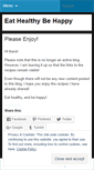 Mobile Screenshot of blogwhatyoueat.wordpress.com