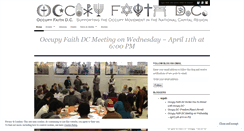 Desktop Screenshot of occupyfaithdc.wordpress.com