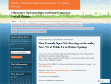 Tablet Screenshot of centralfloridastandup.wordpress.com