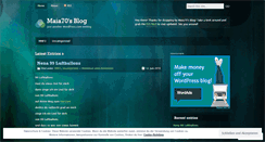 Desktop Screenshot of maia70.wordpress.com