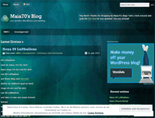Tablet Screenshot of maia70.wordpress.com
