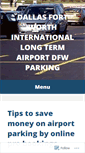 Mobile Screenshot of dallasfortworthinternationalairportdfwparking.wordpress.com