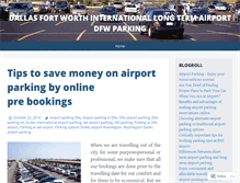 Tablet Screenshot of dallasfortworthinternationalairportdfwparking.wordpress.com