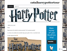 Tablet Screenshot of cataiharrypottertour.wordpress.com