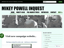 Tablet Screenshot of mikeypowellinquest.wordpress.com