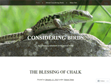 Tablet Screenshot of consideringbirds.wordpress.com