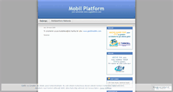 Desktop Screenshot of mobilplatform.wordpress.com