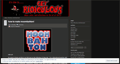 Desktop Screenshot of getridiculous.wordpress.com