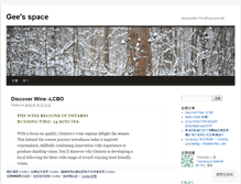 Tablet Screenshot of gee031.wordpress.com