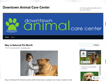 Tablet Screenshot of denveranimalcarecenter.wordpress.com