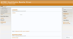 Desktop Screenshot of colegiosantacruz.wordpress.com