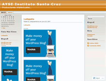 Tablet Screenshot of colegiosantacruz.wordpress.com