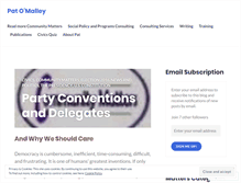 Tablet Screenshot of patomalley.wordpress.com