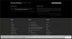 Desktop Screenshot of monkeybubbless.wordpress.com