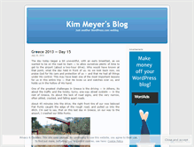 Tablet Screenshot of kimmeyer.wordpress.com