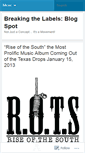 Mobile Screenshot of breakingthelabels.wordpress.com