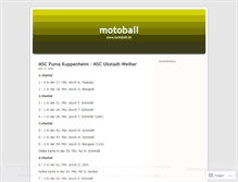 Tablet Screenshot of motoball.wordpress.com