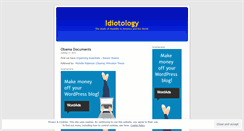 Desktop Screenshot of idiotology.wordpress.com