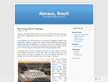 Tablet Screenshot of manausbrazil.wordpress.com