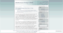 Desktop Screenshot of mediterraneodesignbuild.wordpress.com