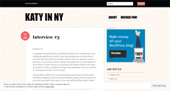 Desktop Screenshot of katyinny.wordpress.com