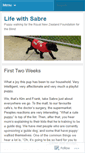 Mobile Screenshot of lifewithsabre.wordpress.com