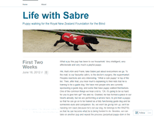 Tablet Screenshot of lifewithsabre.wordpress.com