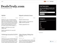 Tablet Screenshot of dealstruly.wordpress.com