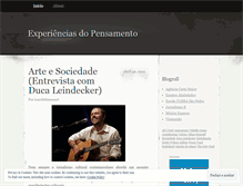 Tablet Screenshot of experienciasdopensamento.wordpress.com