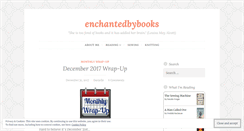 Desktop Screenshot of enchantedbybooks.wordpress.com
