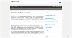 Desktop Screenshot of cryptothinking.wordpress.com