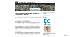 Desktop Screenshot of desdelatranquera.wordpress.com