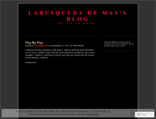 Tablet Screenshot of labusquedademas.wordpress.com