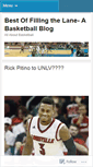 Mobile Screenshot of fillingthelanebest.wordpress.com
