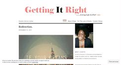 Desktop Screenshot of justtryingtogetitright.wordpress.com