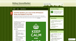 Desktop Screenshot of delraygreenmarket.wordpress.com