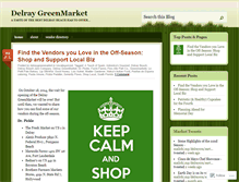 Tablet Screenshot of delraygreenmarket.wordpress.com