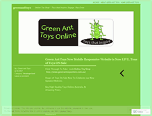 Tablet Screenshot of greenanttoys.wordpress.com