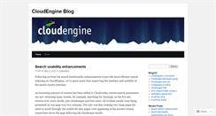 Desktop Screenshot of cloudengineblog.wordpress.com