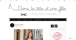 Desktop Screenshot of danslatetedunefille.wordpress.com