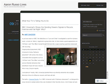 Tablet Screenshot of aaronrusso.wordpress.com