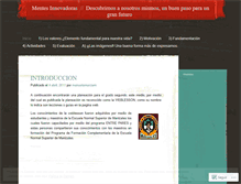 Tablet Screenshot of mentesinnovadoras.wordpress.com