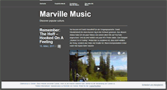 Desktop Screenshot of marvillemusic.wordpress.com