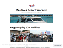 Tablet Screenshot of maldivesresortworkers.wordpress.com