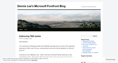 Desktop Screenshot of forefrontdennislee.wordpress.com