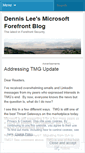 Mobile Screenshot of forefrontdennislee.wordpress.com